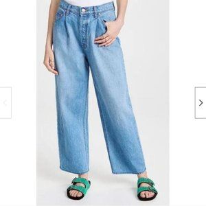 NWT Mother SNACKS The Pleated Fun Dip Ankle Jeans Nothing Else Like It 28